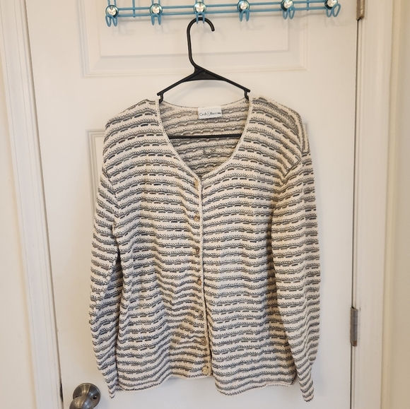 Croft & Barrow Neutral Color Beige Tan Cardigan Button Sweater Size XL - Picture 1 of 9